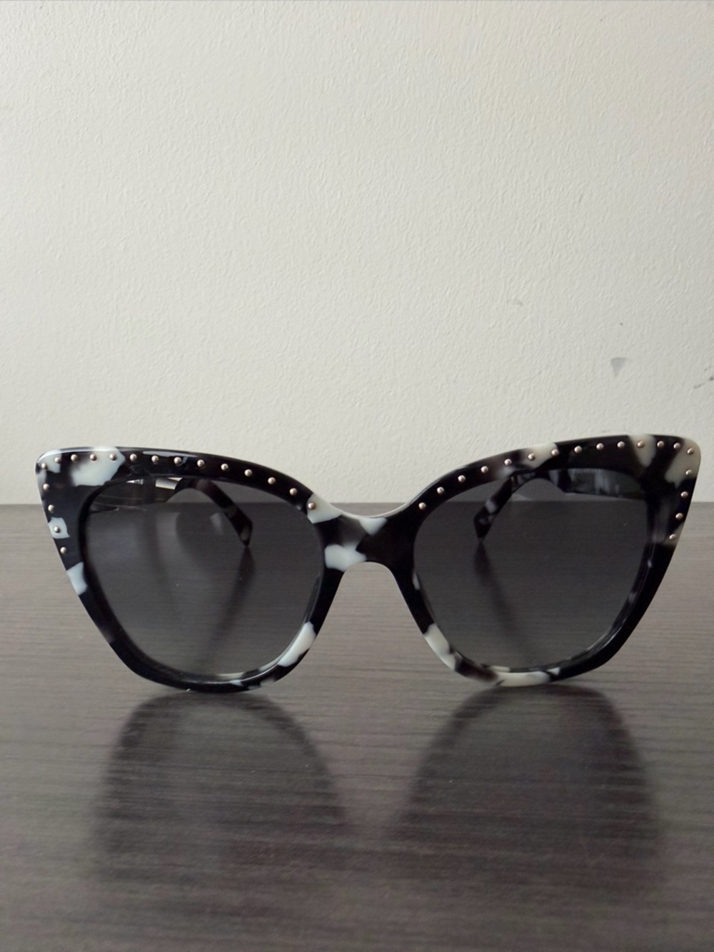 Moschino Black & White Women SUNGLASSES MOS005 S WR7 (9O) - Size 53 No Case
